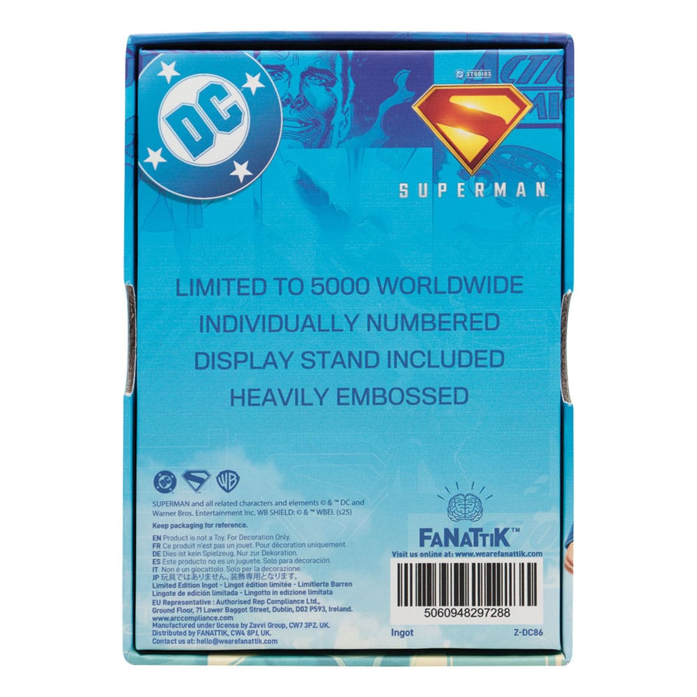Superman 2025 Lingote Last Son of Krypton Limited Edition