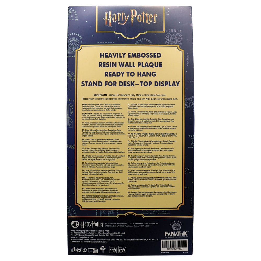 Harry Potter Placa de resina Mermaid Stained Glass Window