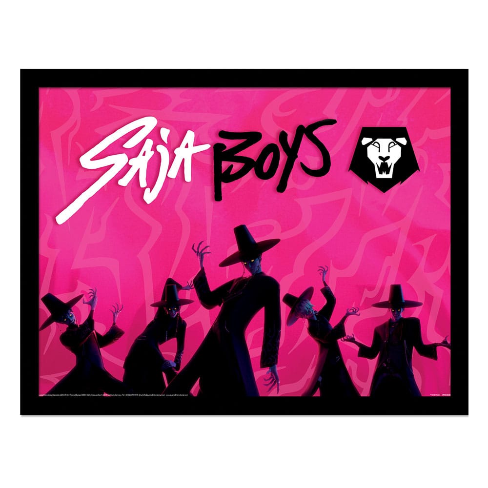 Las guerreras K-pop Póster Enmarcado Collector Print Saja Boys Idol Frikytopia