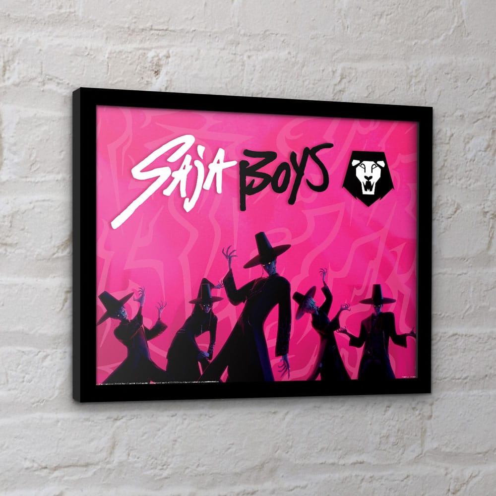 Las guerreras K-pop Póster Enmarcado Collector Print Saja Boys Idol