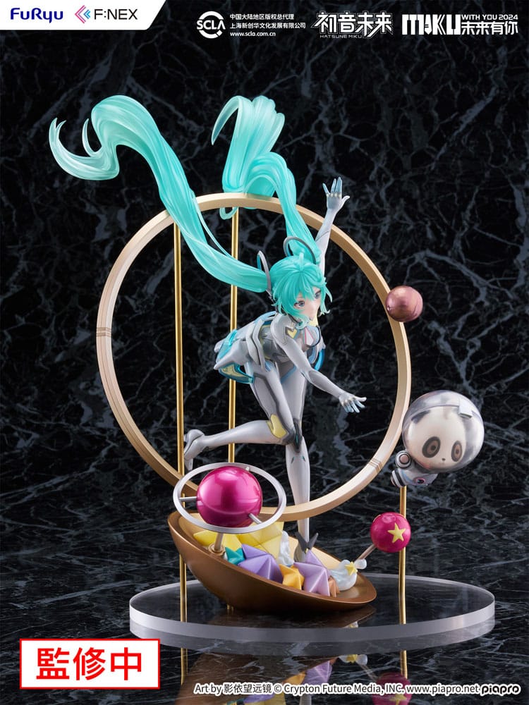 Hatsune Miku F:NEX estatua PVC 1/7 Miku with You 2024 Ver. 29 cm