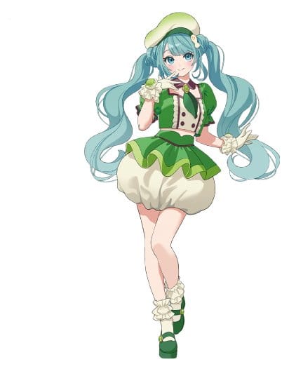 Hatsune Miku x Tirol Choco Collaboration Figura PVC Matcha Mochi Ver. 19 cm Frikytopia
