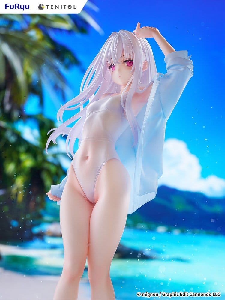 Mignon Works Tenitol Tall Figura PVC Shiro Swimsuit Ver. 30 cm