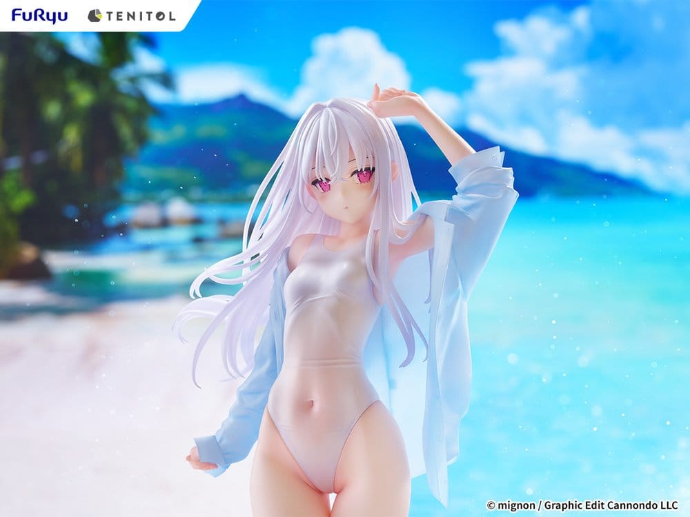 Mignon Works Tenitol Tall Figura PVC Shiro Swimsuit Ver. 30 cm