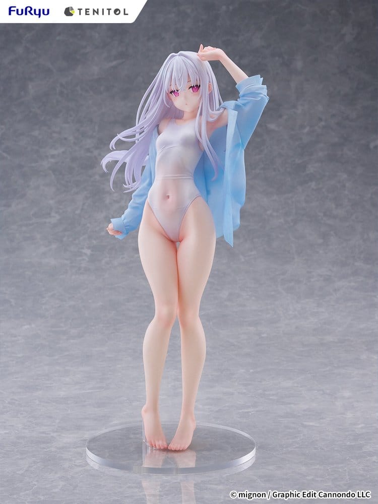 Mignon Works Tenitol Tall Figura PVC Shiro Swimsuit Ver. 30 cm