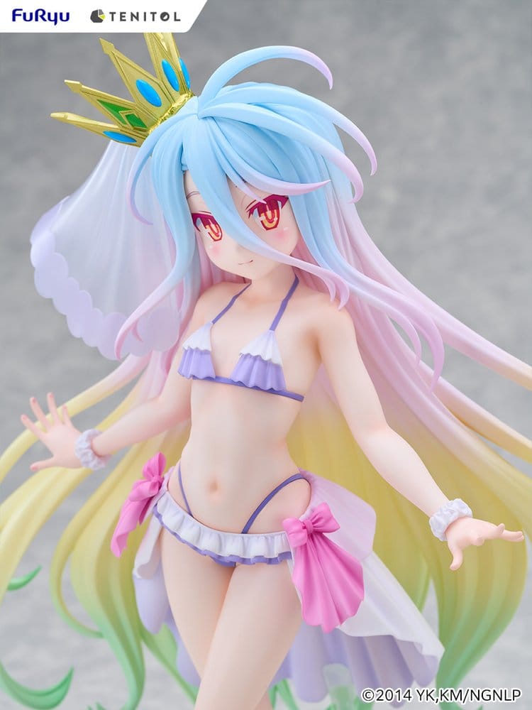 No Game No Life Figura PVC Tenitol Tall Shiro swimwear dress Ver. 29 cm