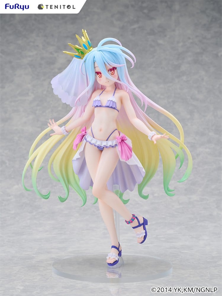 No Game No Life Figura PVC Tenitol Tall Shiro swimwear dress Ver. 29 cm