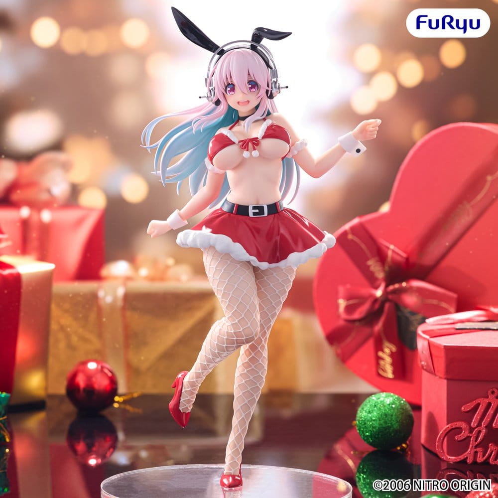 Super Sonico Figura PVC BiCute Bunnies Santa Ver. 30 cm Frikytopia