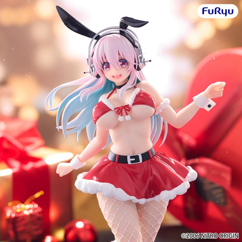 Super Sonico Figura PVC BiCute Bunnies Santa Ver. 30 cm