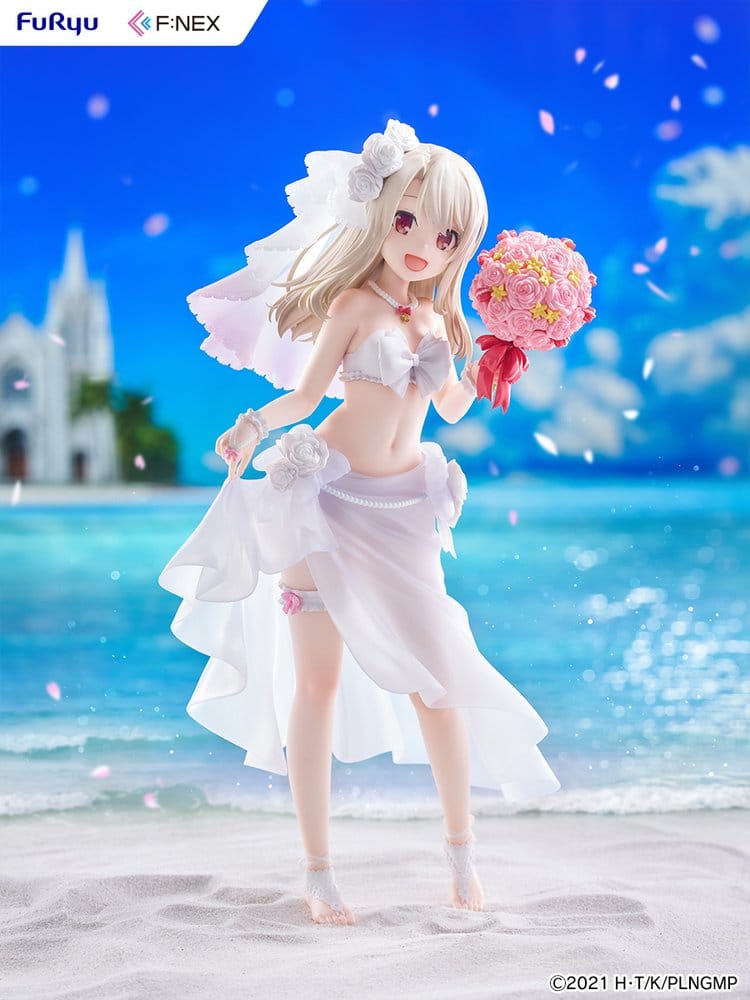 Fate/kaleid liner Prisma Illya: Licht - The Nameless Girl F:NEX Figura PVC 1/7 Illyasviel von Einzbern Wedding Swimsuit Ver. 21 cm