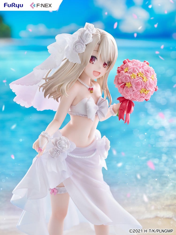 Fate/kaleid liner Prisma Illya: Licht - The Nameless Girl F:NEX Figura PVC 1/7 Illyasviel von Einzbern Wedding Swimsuit Ver. 21 cm