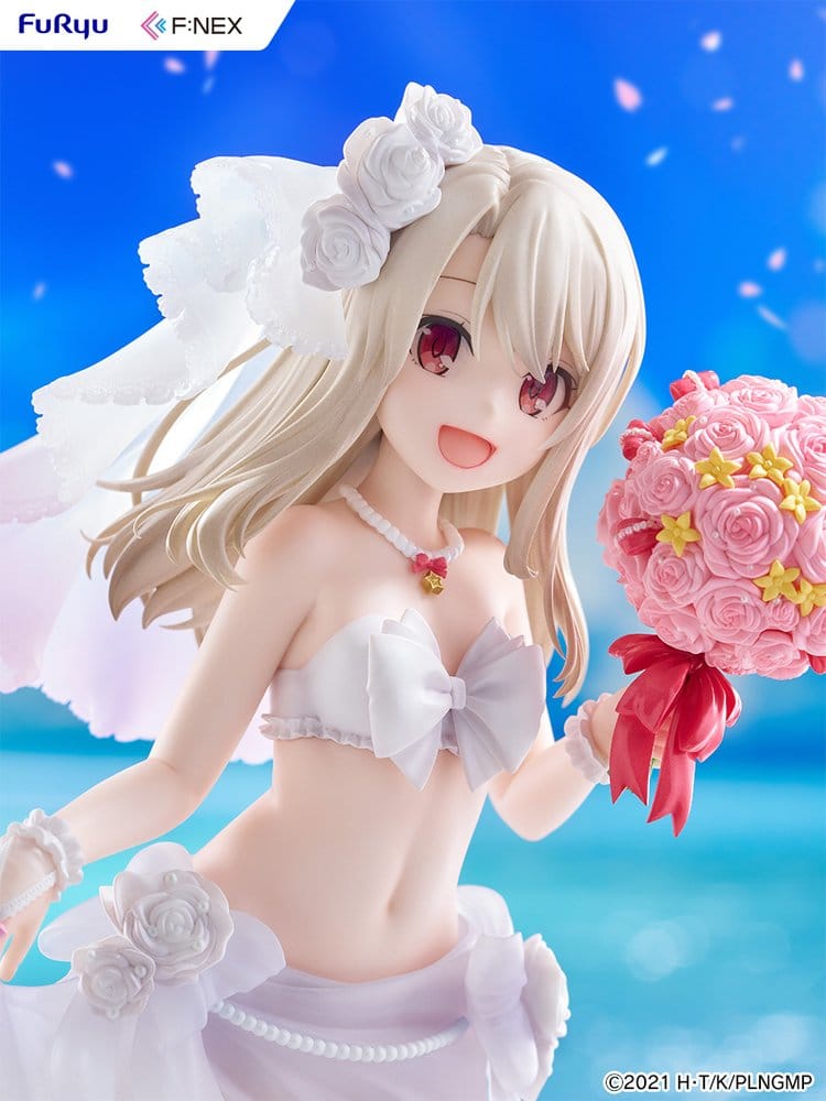 Fate/kaleid liner Prisma Illya: Licht - The Nameless Girl F:NEX Figura PVC 1/7 Illyasviel von Einzbern Wedding Swimsuit Ver. 21 cm