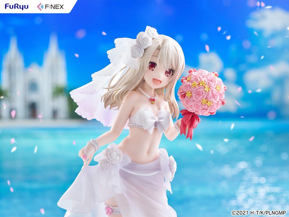 Fate/kaleid liner Prisma Illya: Licht - The Nameless Girl F:NEX Figura PVC 1/7 Illyasviel von Einzbern Wedding Swimsuit Ver. 21 cm
