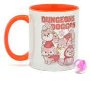 Glassstaff Regalo Taza & dados D20 Dungeons & Doggos