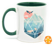 Glassstaff Regalo Taza & dados D20 A D20 Scene