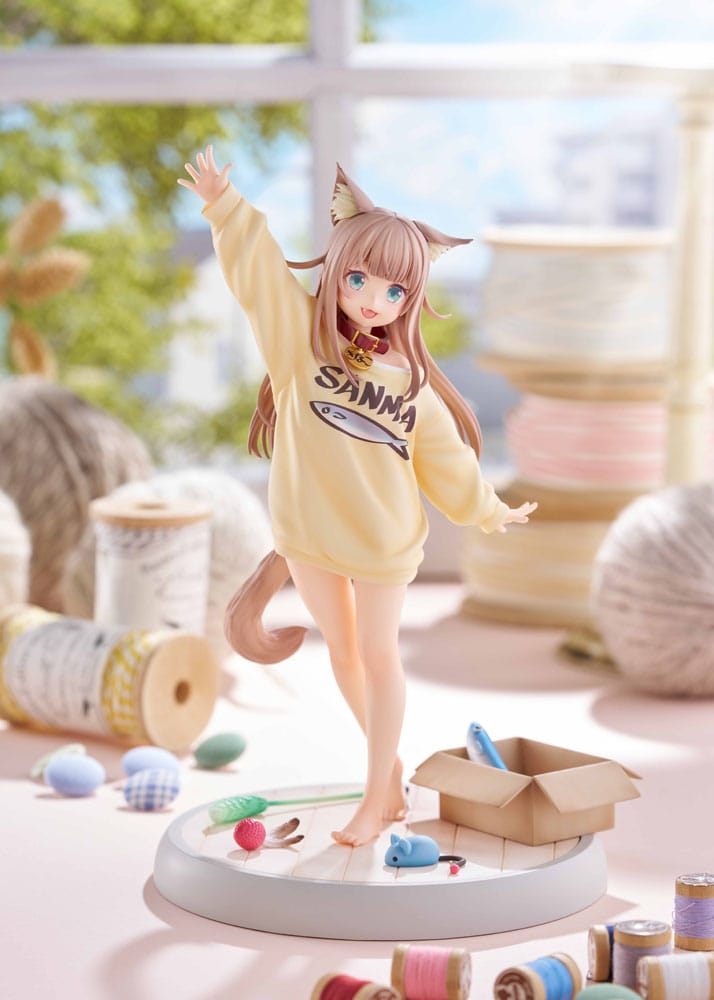 My Cat Is a Kawaii Girl Estatua 1/6 Kinako Play With Ver. AmiAmi  Limited Edition 21 cm