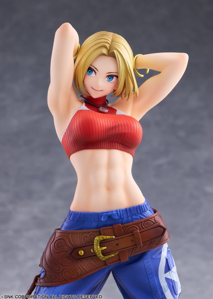 Fighting Girls Collection The King of Fighters XV Figura PVC 1/7 Blue Mary AmiAmi Limited Edition 26 cm