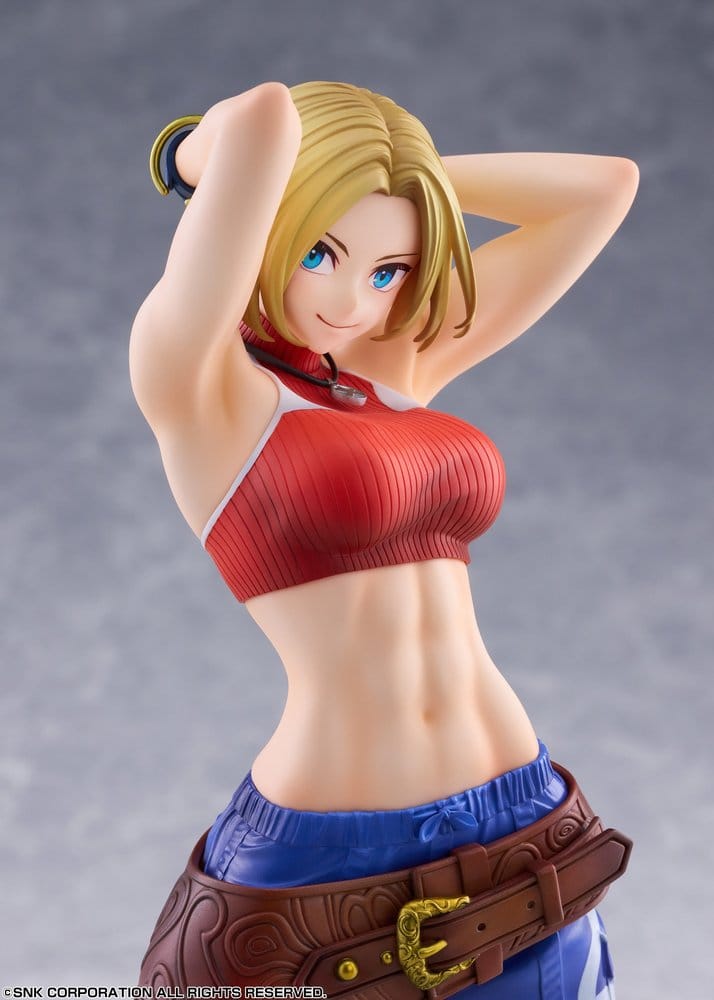 Fighting Girls Collection The King of Fighters XV Figura PVC 1/7 Blue Mary AmiAmi Limited Edition 26 cm