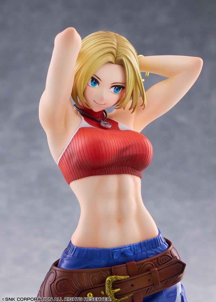Fighting Girls Collection The King of Fighters XV Figura PVC 1/7 Blue Mary AmiAmi Limited Edition 26 cm