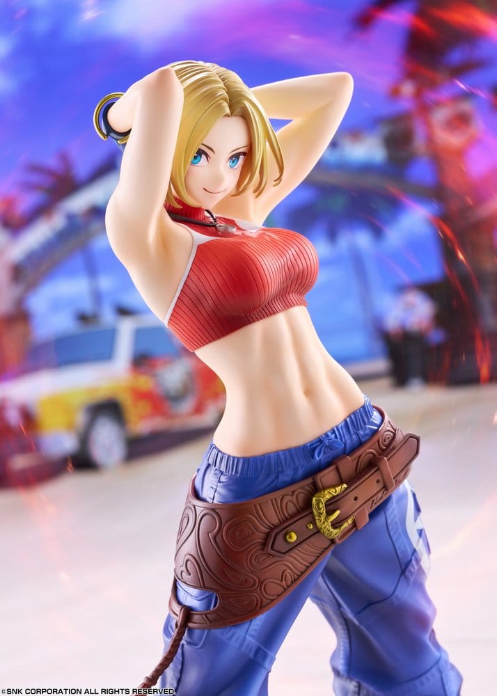 Fighting Girls Collection The King of Fighters XV Figura PVC 1/7 Blue Mary AmiAmi Limited Edition 26 cm
