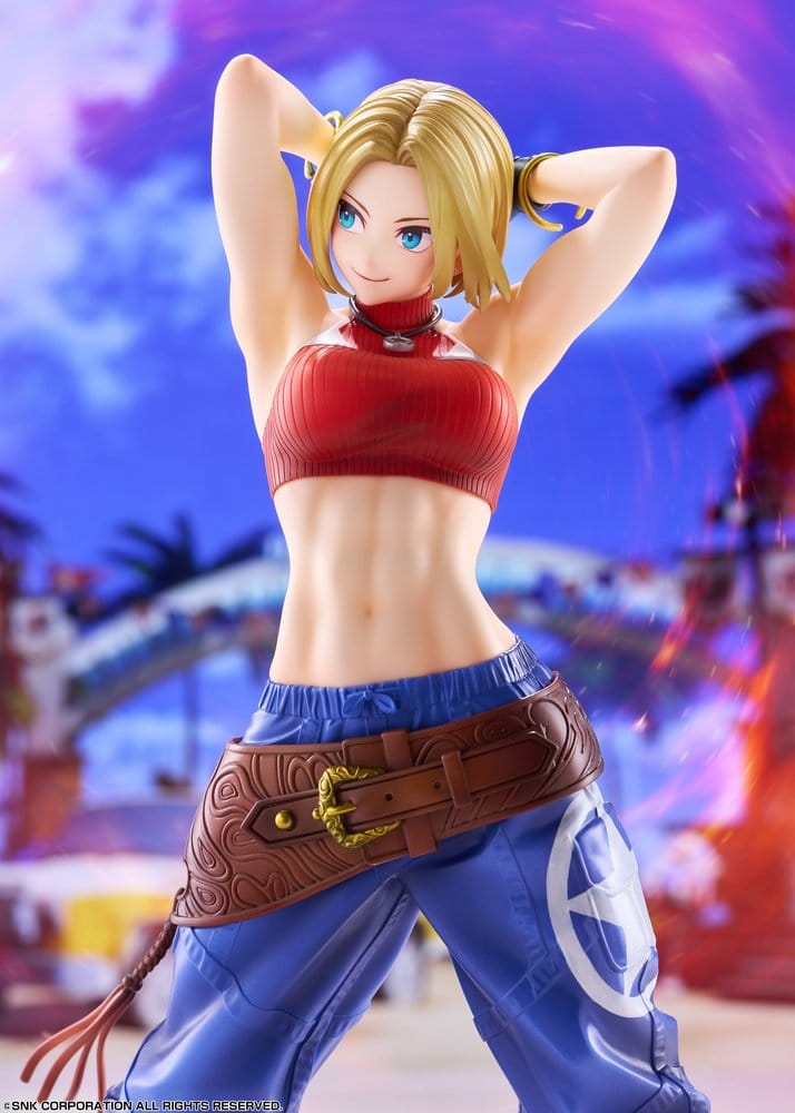 Fighting Girls Collection The King of Fighters XV Figura PVC 1/7 Blue Mary AmiAmi Limited Edition 26 cm