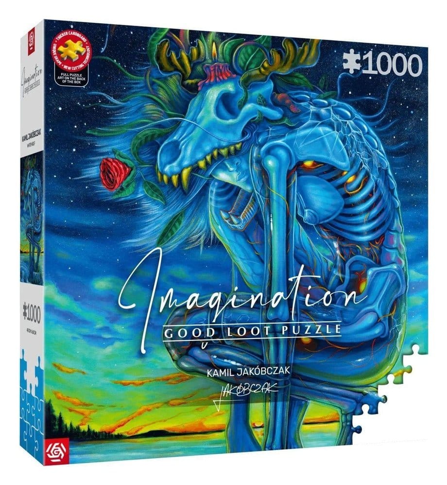 Puzzle Imagination Series Kamil Jakóbczak Bialy Wilk (1000 piezas)