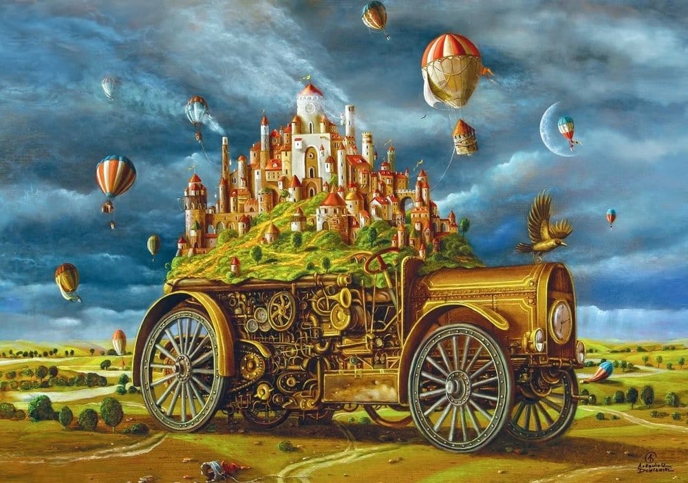Puzzle Imagination Series Arkadiusz Dzielawski Wielka przeprowadzka (1000 piezas)
