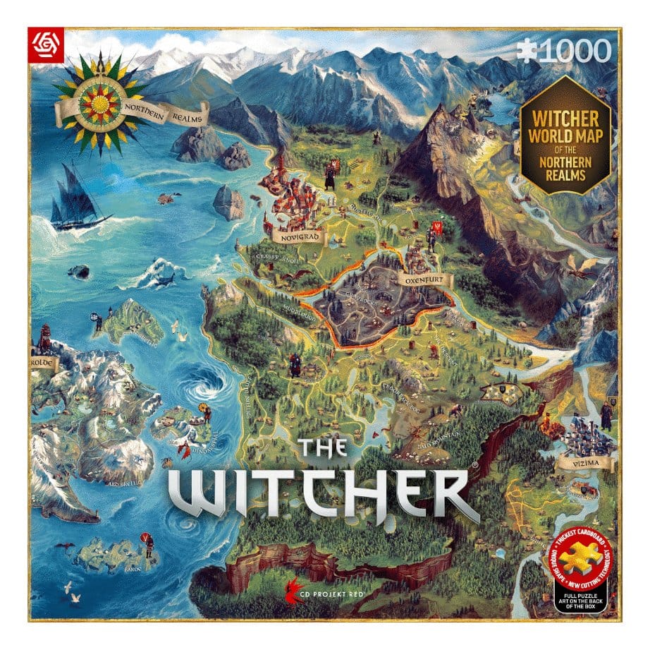 The Witcher Puzzle The Northern Realms Map (1000 piezas) Frikytopia