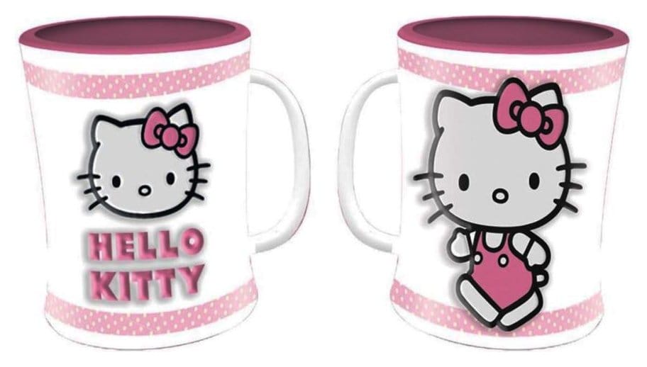 Hello Kitty Taza Pink Emboss Frikytopia