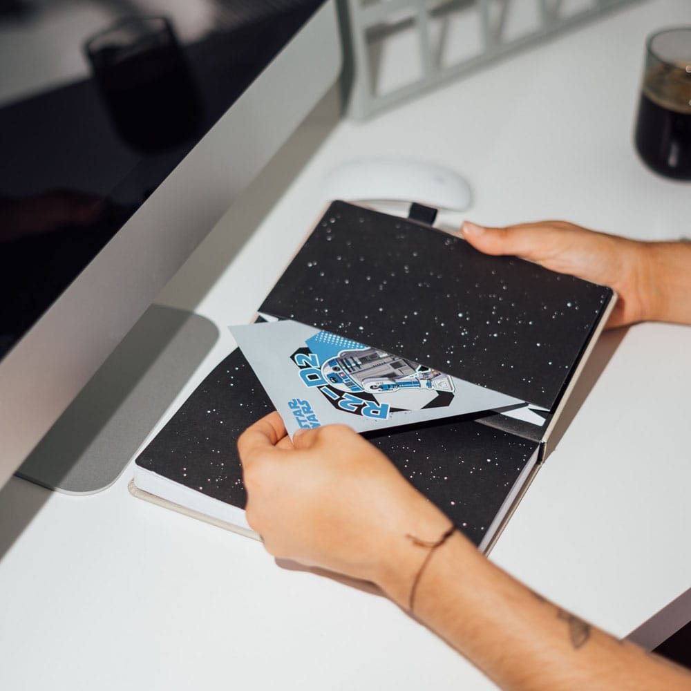 Cuaderno A5 premium + boligrafo sable de luz Luke Skywalker Star Wars