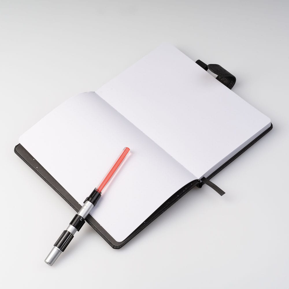 Cuaderno A5 premium + boligrafo sable de luz Darth Vader Star Wars
