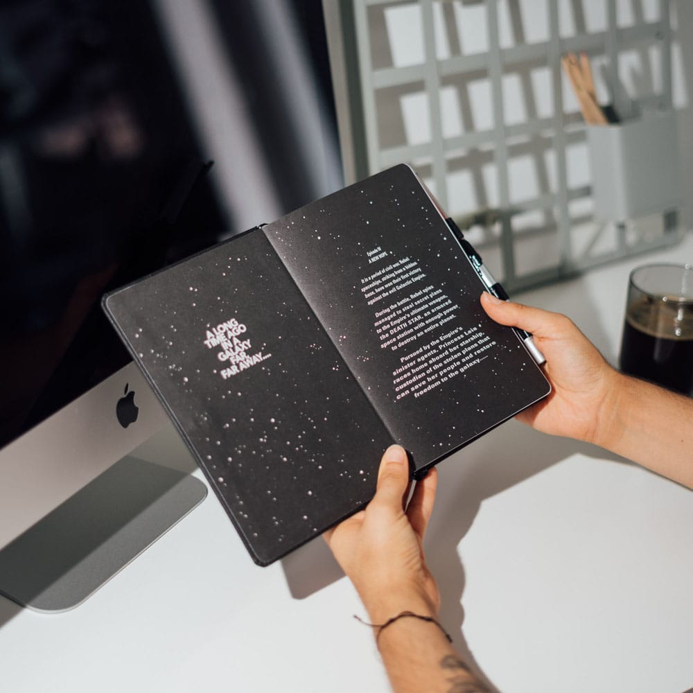 Cuaderno A5 premium + boligrafo sable de luz Darth Vader Star Wars