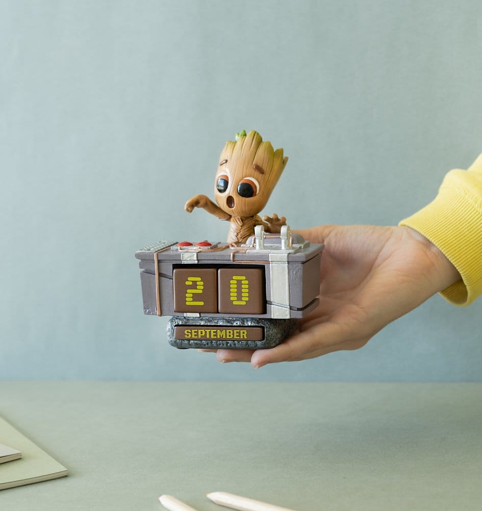 Calendario Perpetuo 3D Groot Death Button Guardianes de la Galaxia Marvel