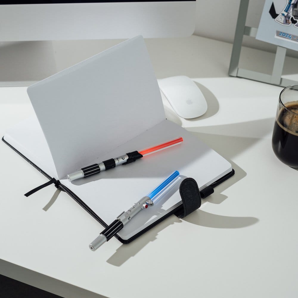 Set 2 boligrafos Sable Laser Star Wars luz