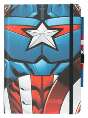 Marvel Capitán América Cuaderno Premium con Bolígrafo Uniform A5