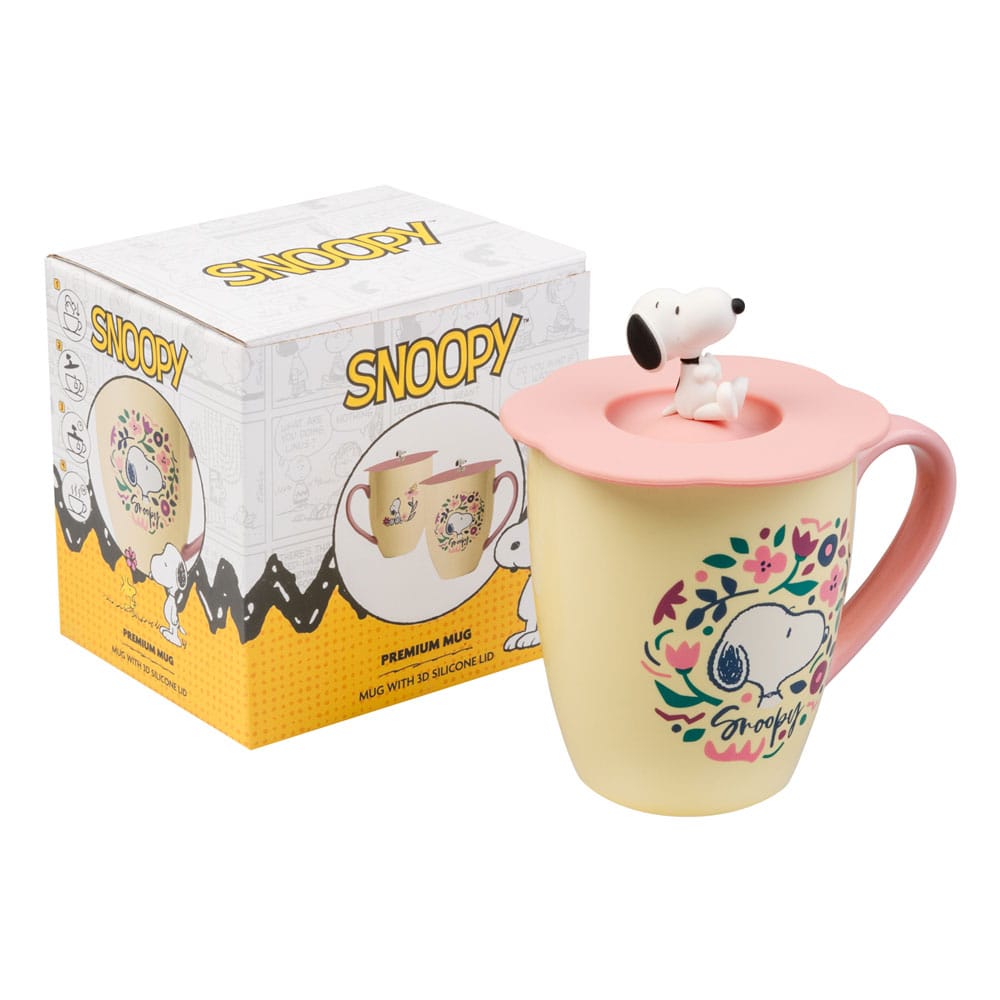 Taza premium tapa Snoopy