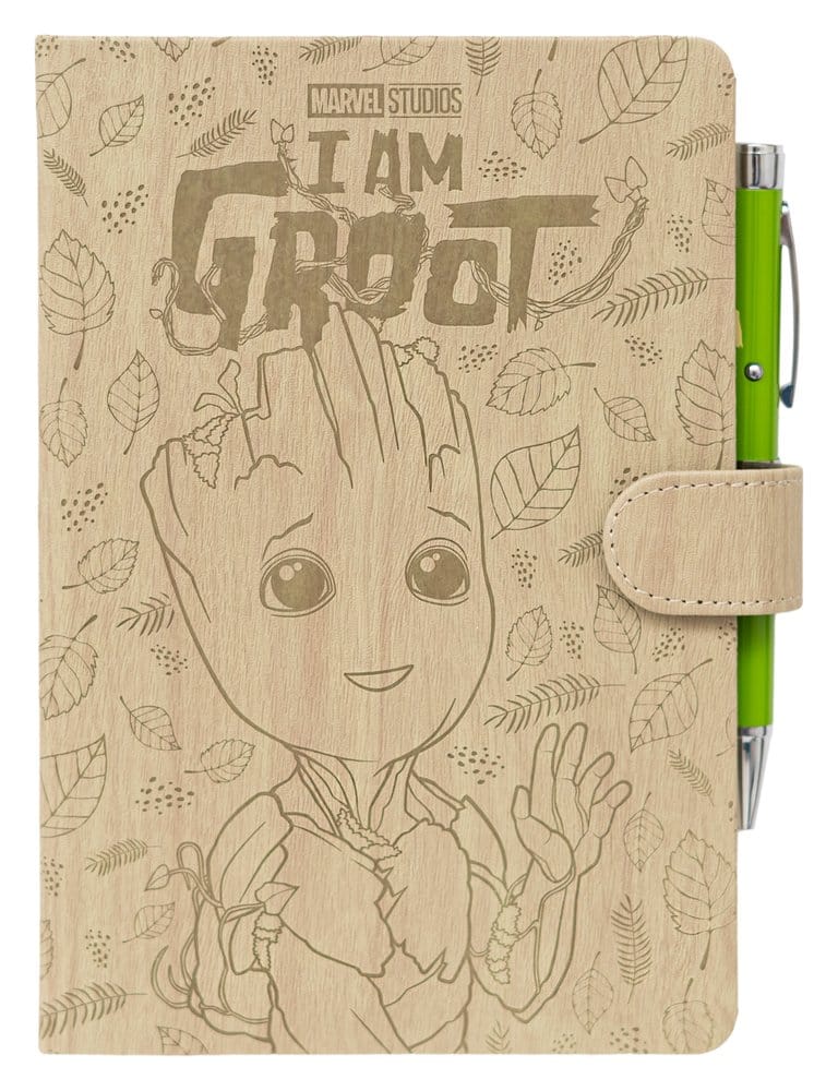 Marvel Cuaderno Premium con Bolígrafo Proyector Groot A5 Frikytopia