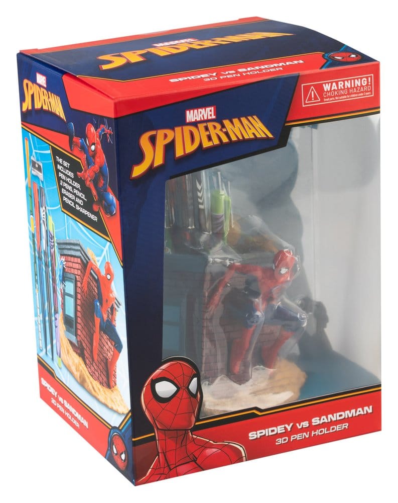 Portalapices + lapiceros Spiderman Marvel
