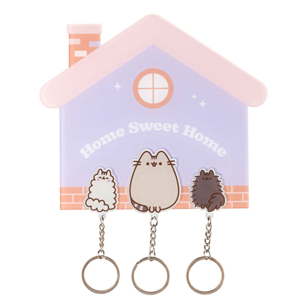 Pusheen Tablero para llaves incl. 3 llaveros Frikytopia