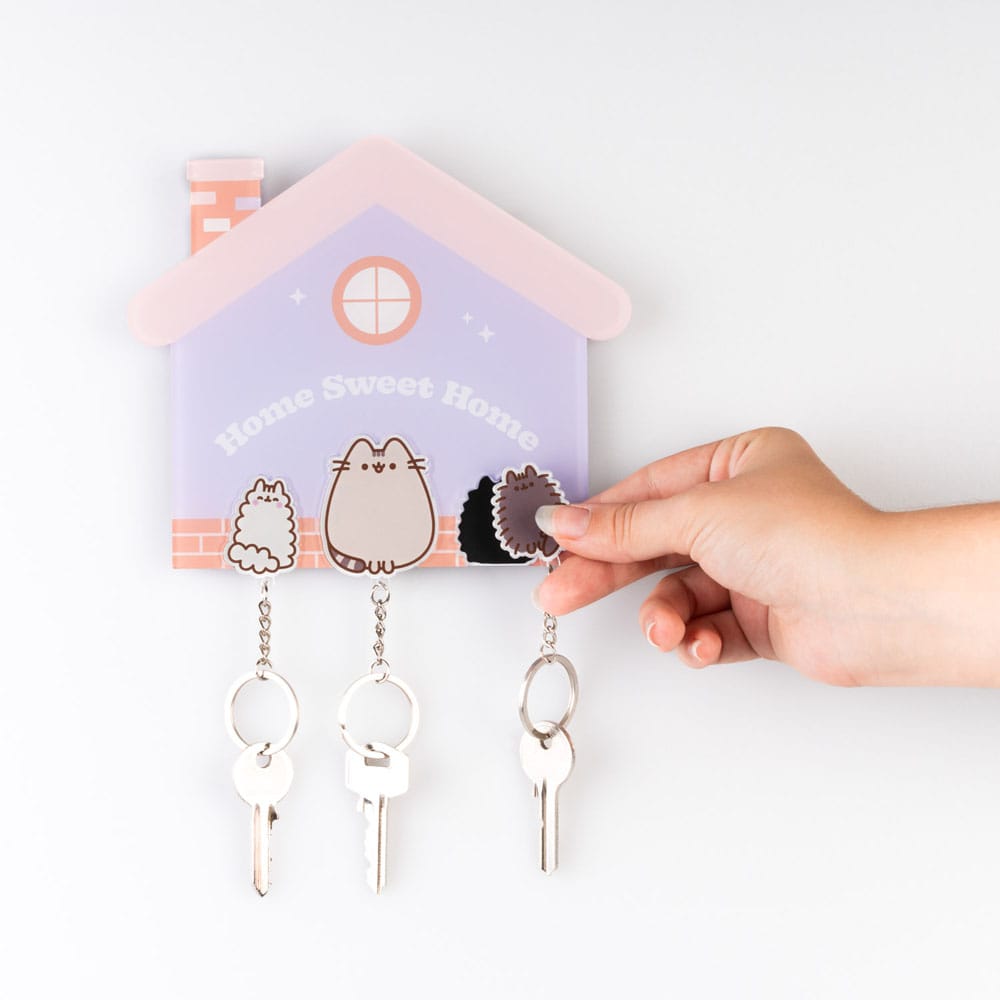 Pusheen Tablero para llaves incl. 3 llaveros