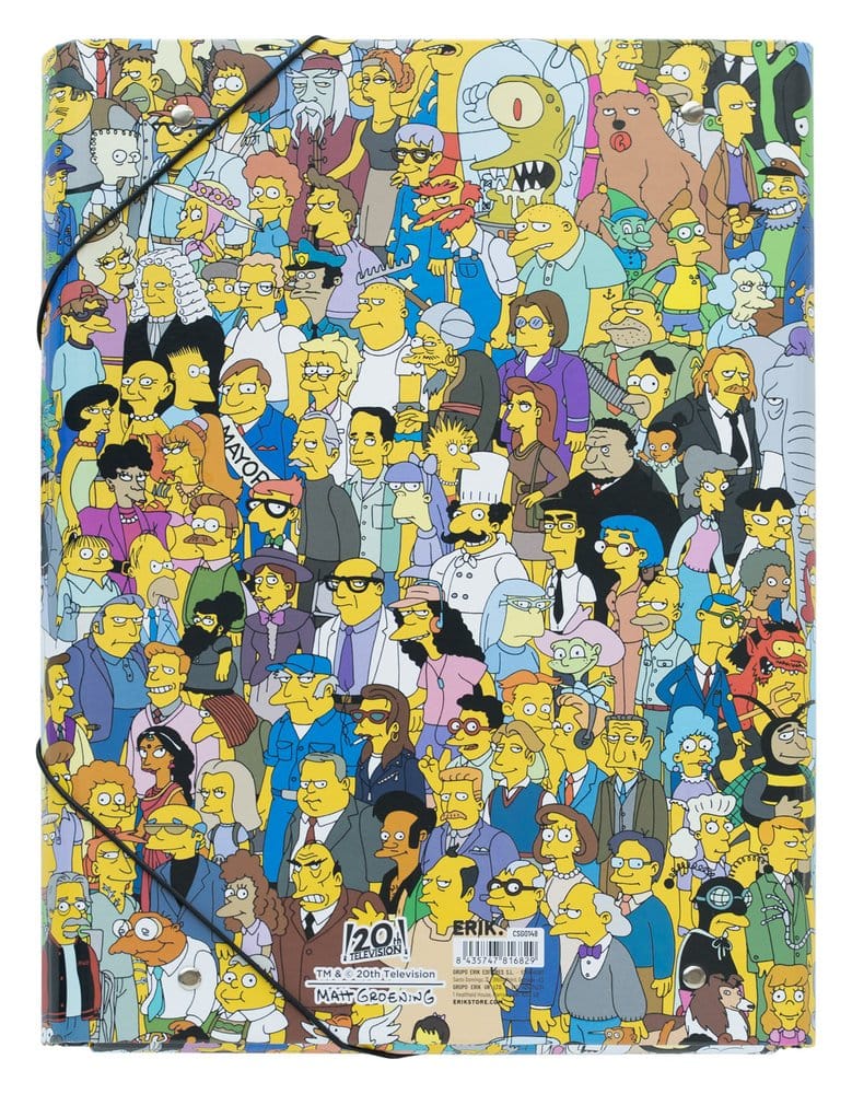 Los Simpson Carpeta con elásticos 34 x 26 cm