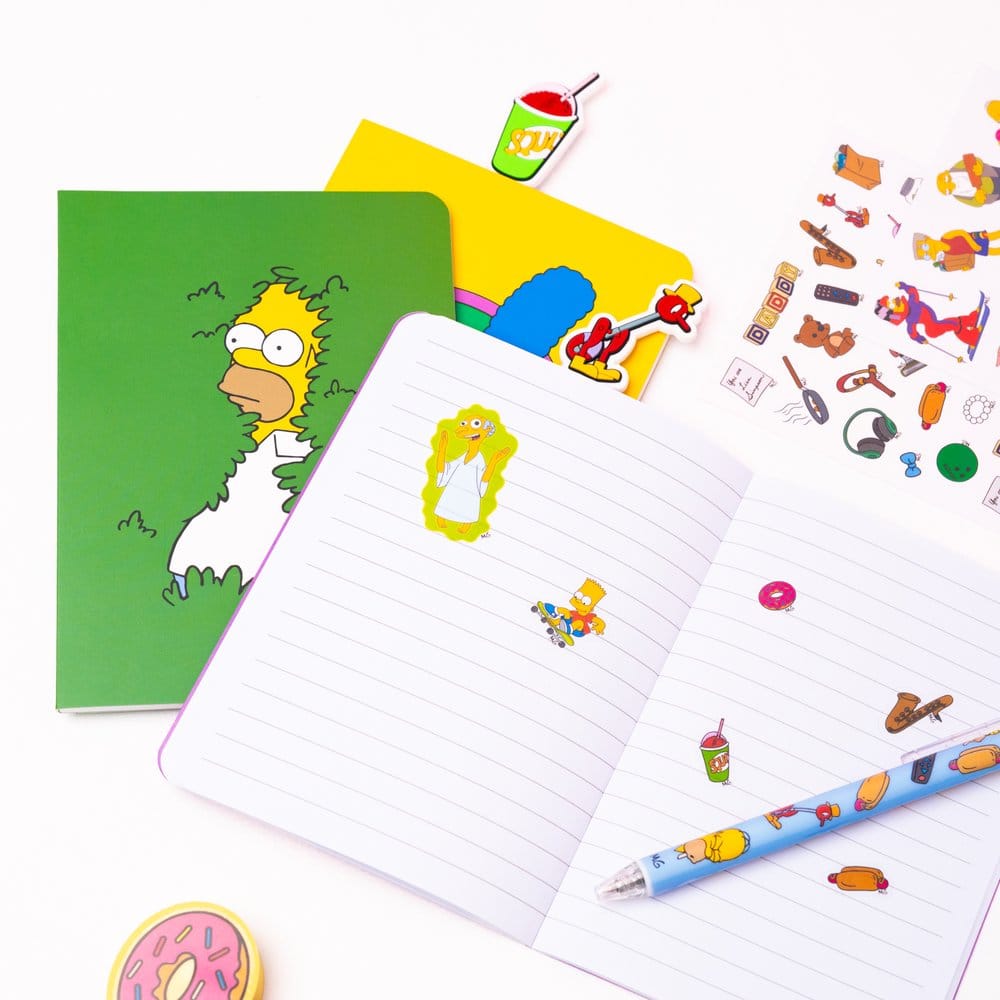 Set papeleria Los Simpsons