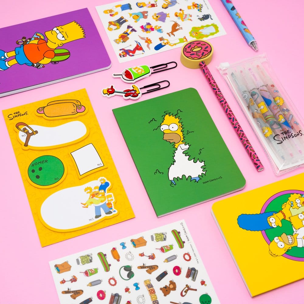 Set papeleria Los Simpsons