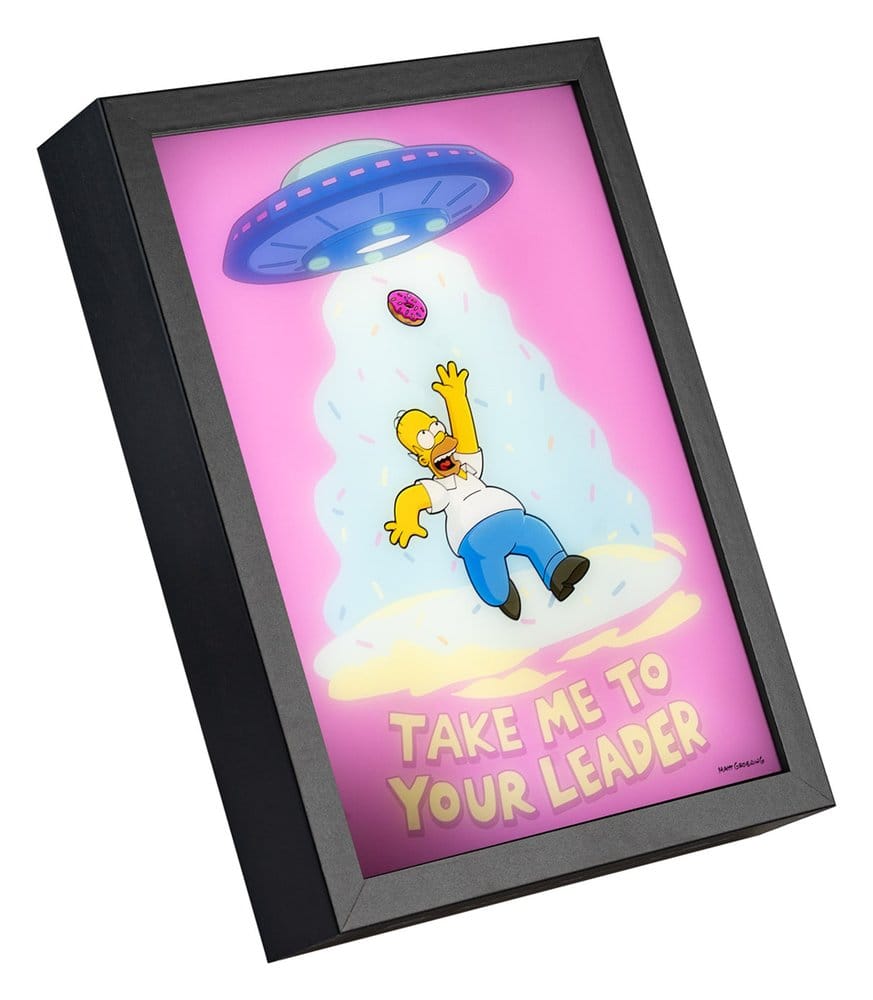 Los Simpson Póster LED Enmarcado 20 x 28 cm Frikytopia