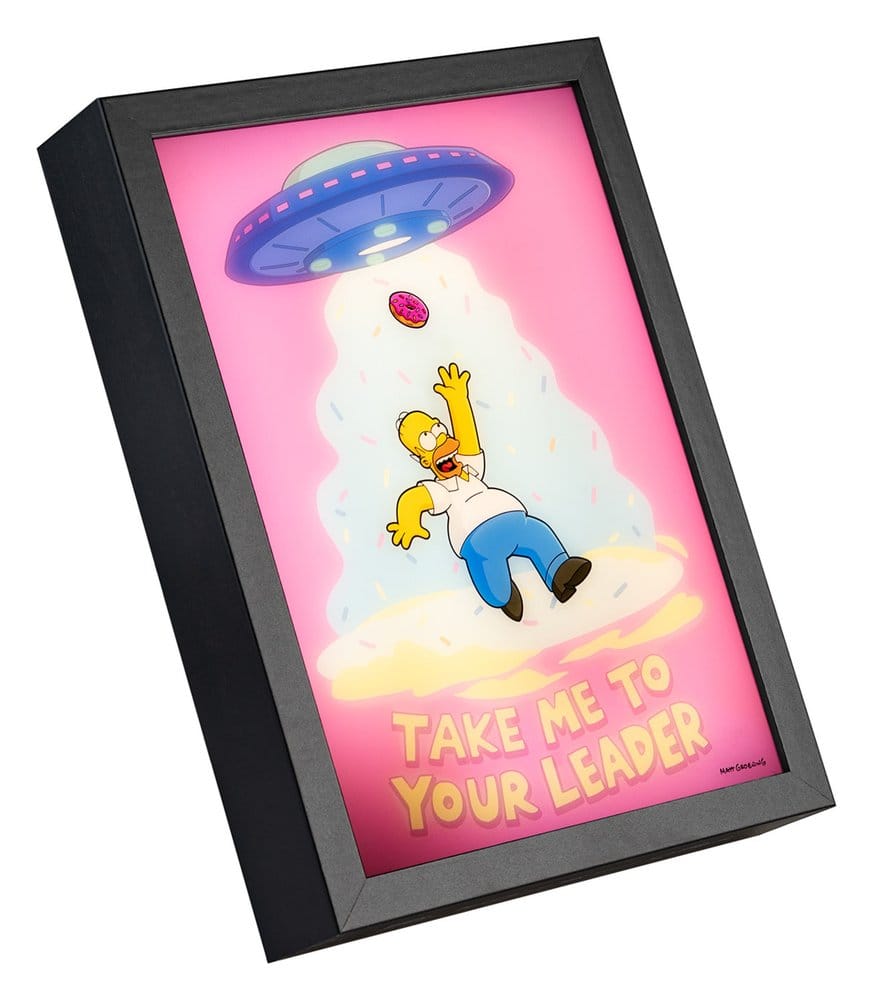 Los Simpson Póster LED Enmarcado 20 x 28 cm
