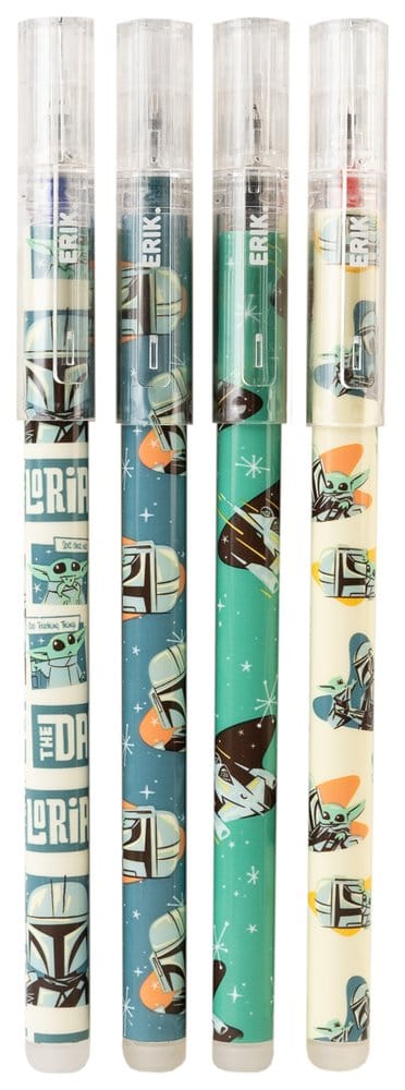 Star Wars: The Mandalorian Bolígrafos Borrables Set (4) Frikytopia