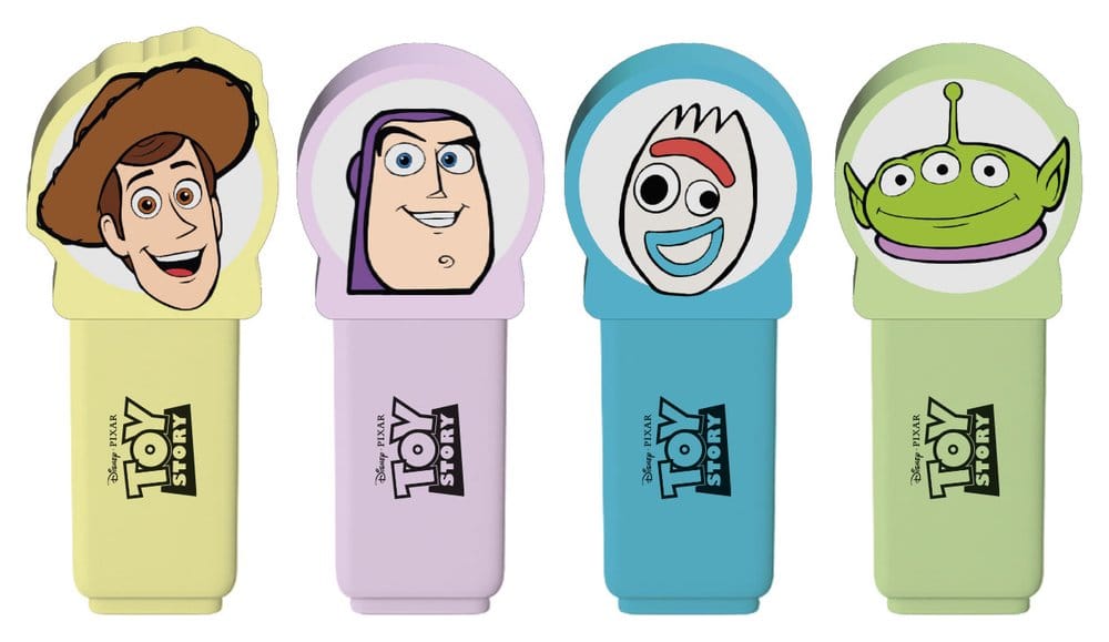 Toy Story Subrayadores con Toppers Set de 4 Frikytopia