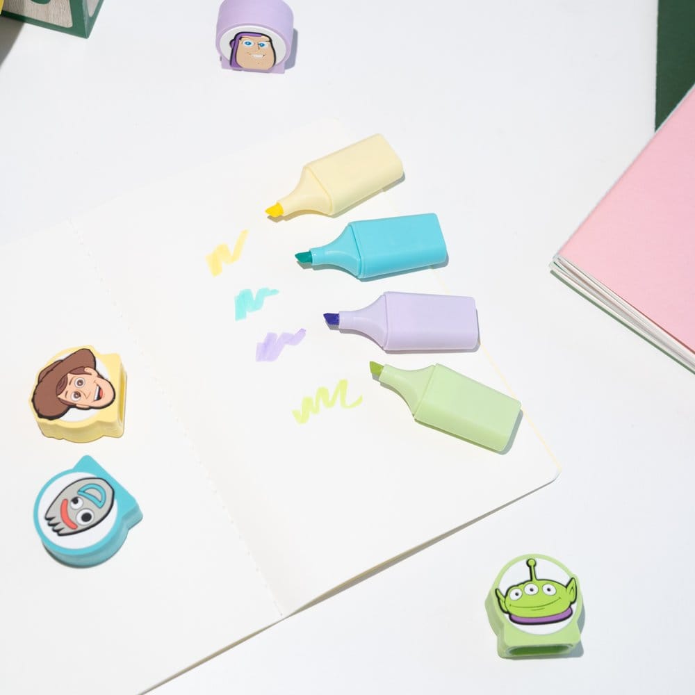 Toy Story Subrayadores con Toppers Set de 4
