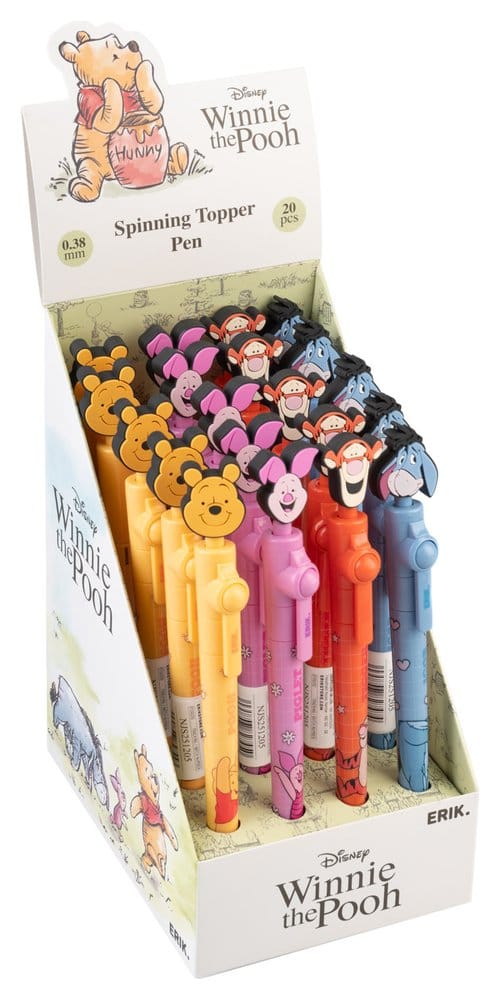 Winnie the Pooh 100º Aniversario Bolígrafos con Topper Giratorio Expositor (20)