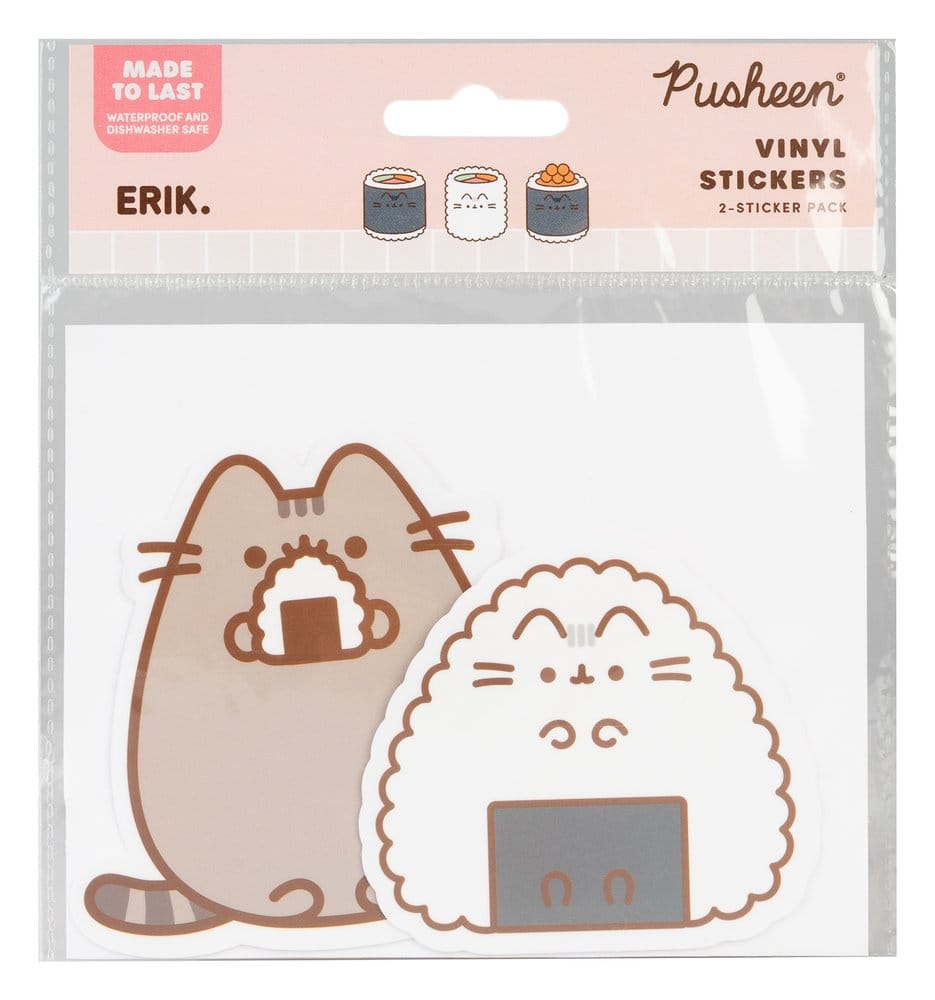Pusheen Pegatinas de vinilo Sushi Roll Vol. 3 Set de 2 Frikytopia